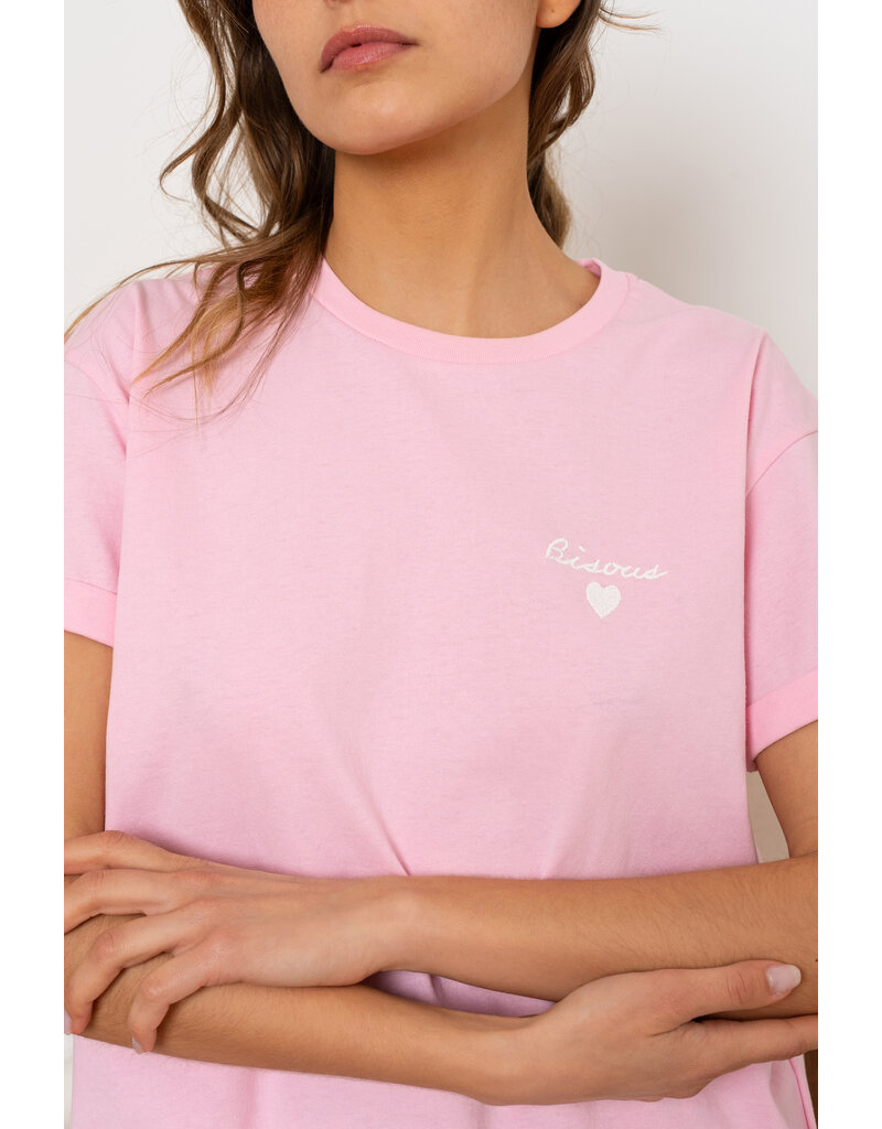 DANA FLOREA T-shirt Bisous Roze