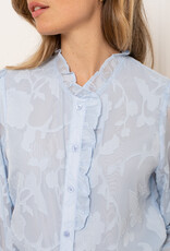 DANA FLOREA Blouse Carmen Lichtblauw