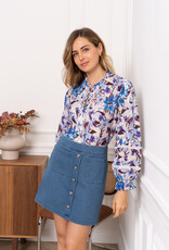 DANA FLOREA Blouse Elise Blauw