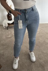 DANA FLOREA Mom Fit Jeans Light Blue
