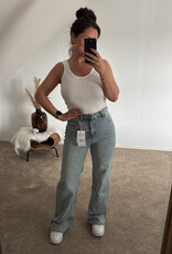 DANA FLOREA Wide Leg Jeans Vintage Blue