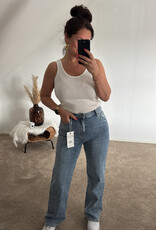 DANA FLOREA Wide Leg Jeans Medium Blue