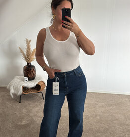 DANA FLOREA Wide Leg Jeans Dark Blue