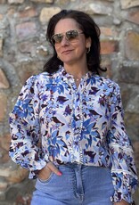 DANA FLOREA Blouse Elise Blauw
