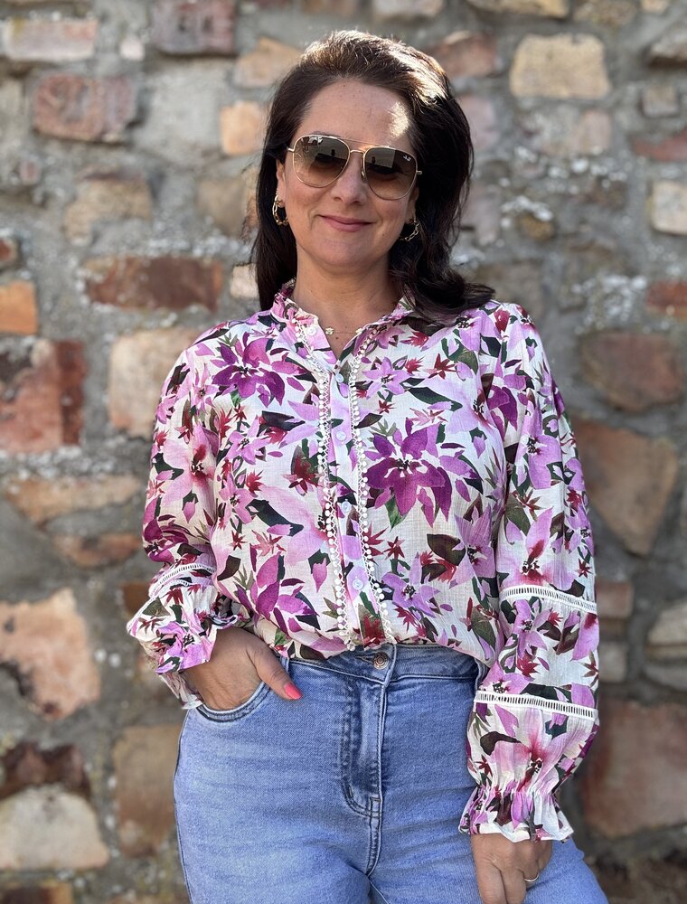 DANA FLOREA Blouse Elise Fuchsia