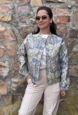 DANA FLOREA Jacquard Bomber Jacket Olivia