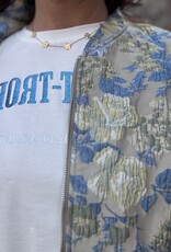 DANA FLOREA Jacquard Bomber Jacket Olivia