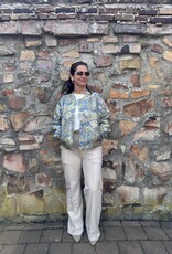 DANA FLOREA Jacquard Bomber Jacket Olivia