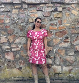 DANA FLOREA Jurk Dana Jacquard Fuchsia