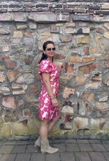 DANA FLOREA Jurk Dana Jacquard Fuchsia