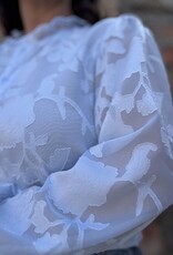 DANA FLOREA Blouse Carmen Lichtblauw