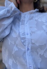 DANA FLOREA Blouse Carmen Lichtblauw