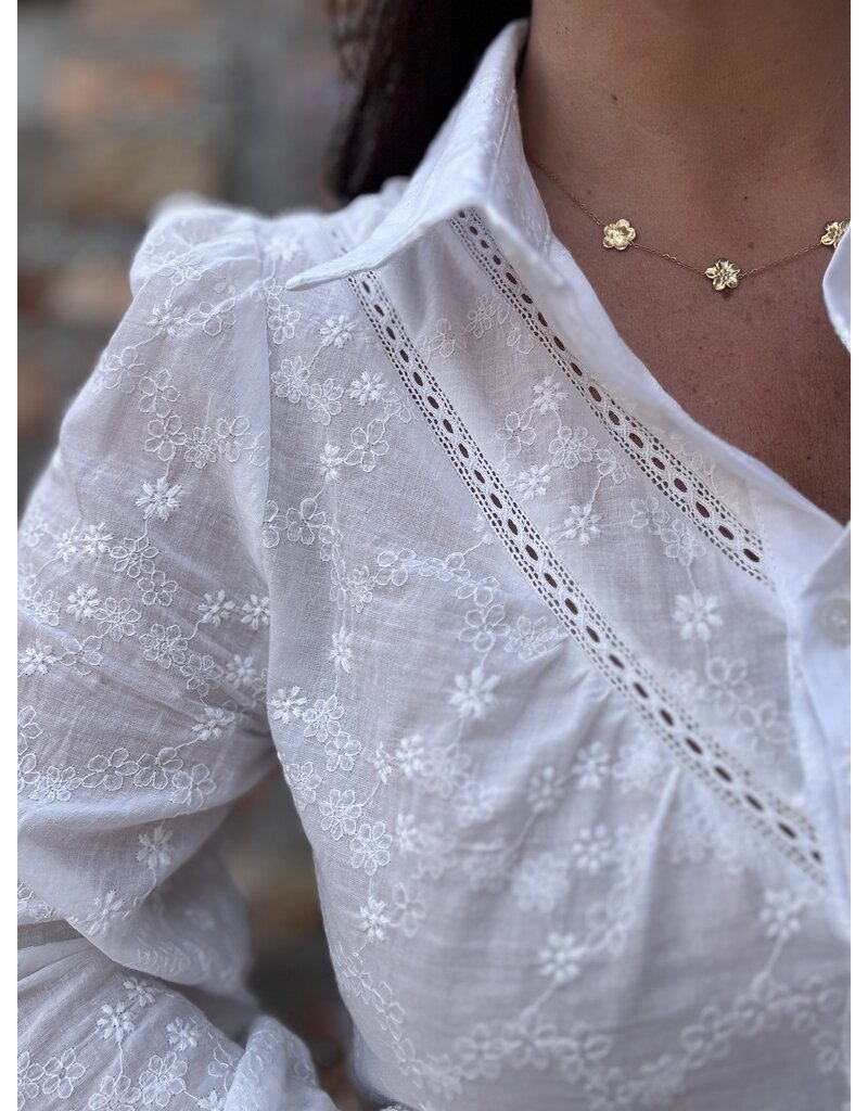 DANA FLOREA Blouse Senna White