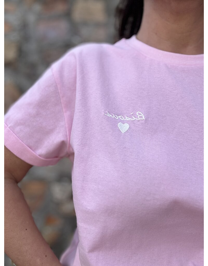 DANA FLOREA T-shirt Bisous Roze