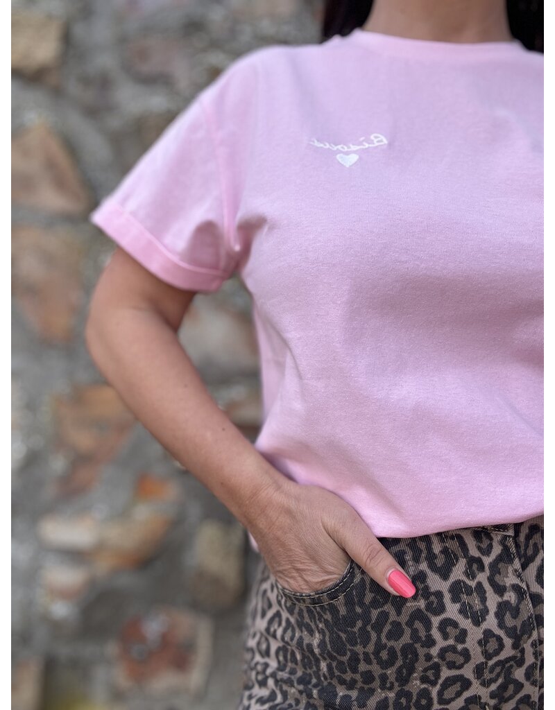 DANA FLOREA T-shirt Bisous Roze