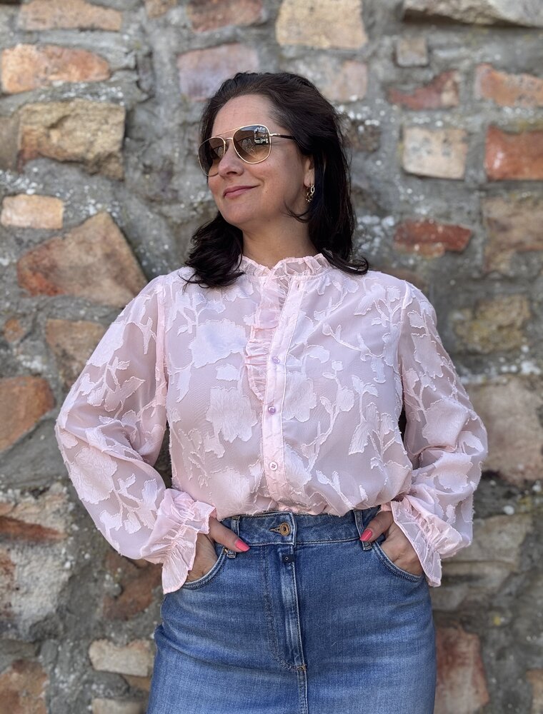 DANA FLOREA Blouse Carmen Roze