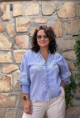 DANA FLOREA Blouse Kylie Lichtblauw