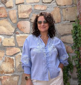 DANA FLOREA Blouse Kylie Lichtblauw