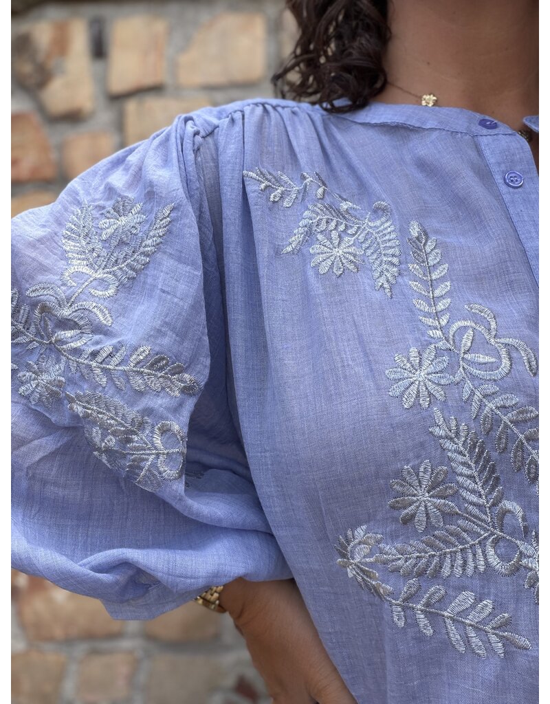 DANA FLOREA Blouse Kylie Lichtblauw