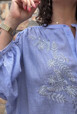 DANA FLOREA Blouse Kylie Lichtblauw