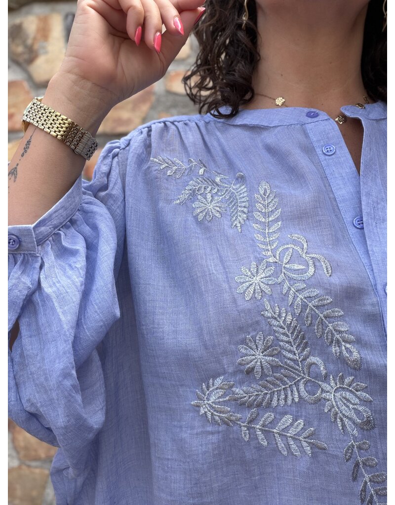 DANA FLOREA Blouse Kylie Lichtblauw