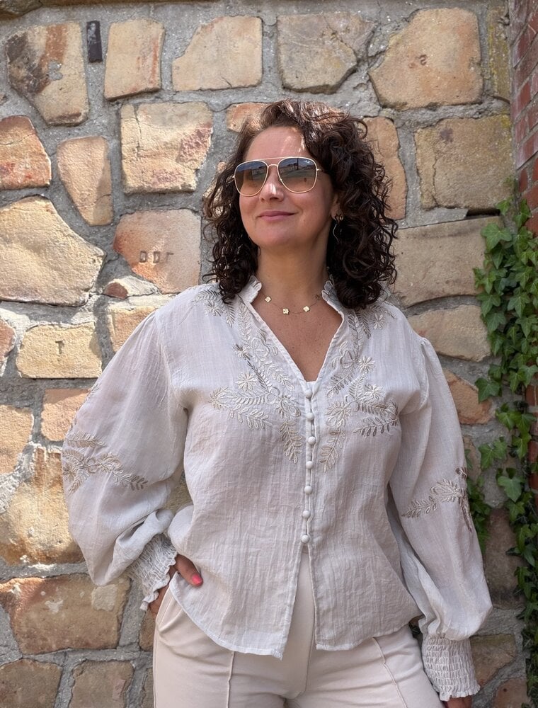 DANA FLOREA Blouse Kylie Beige