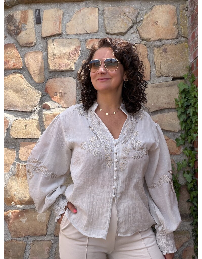 DANA FLOREA Blouse Kylie Beige