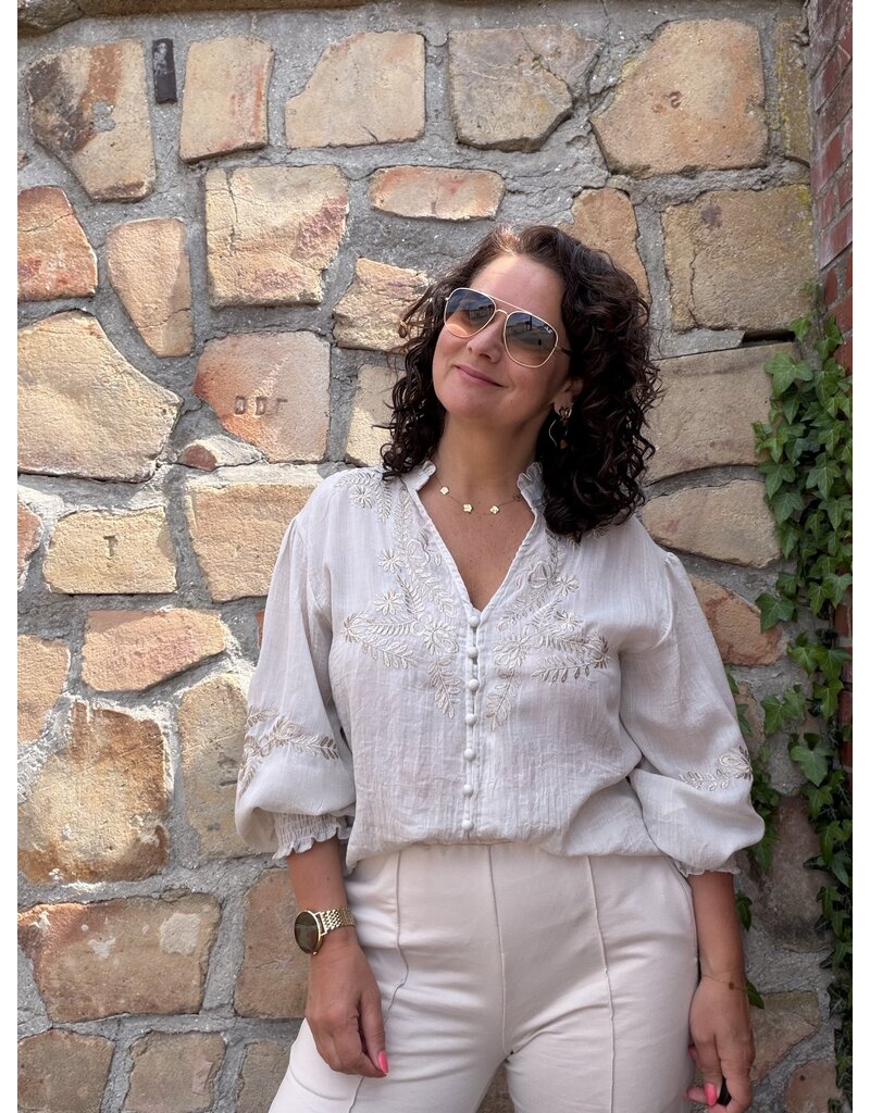 DANA FLOREA Blouse Kylie Beige