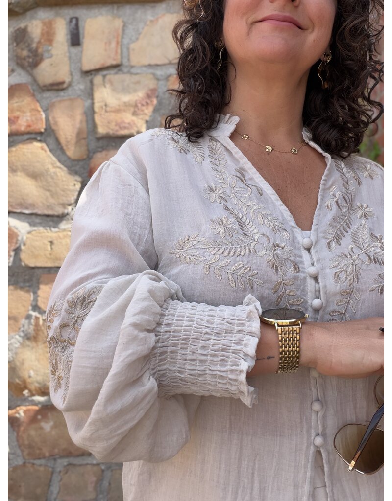 DANA FLOREA Blouse Kylie Beige