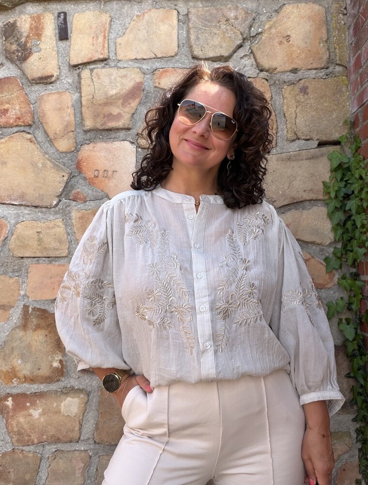 DANA FLOREA Blouse Isa Beige