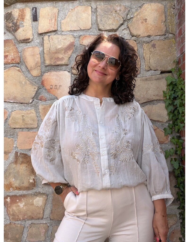 DANA FLOREA Blouse Isa Beige
