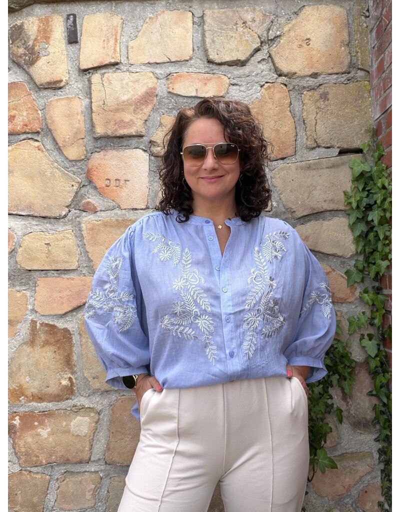 DANA FLOREA Blouse Isa Lichtblauw