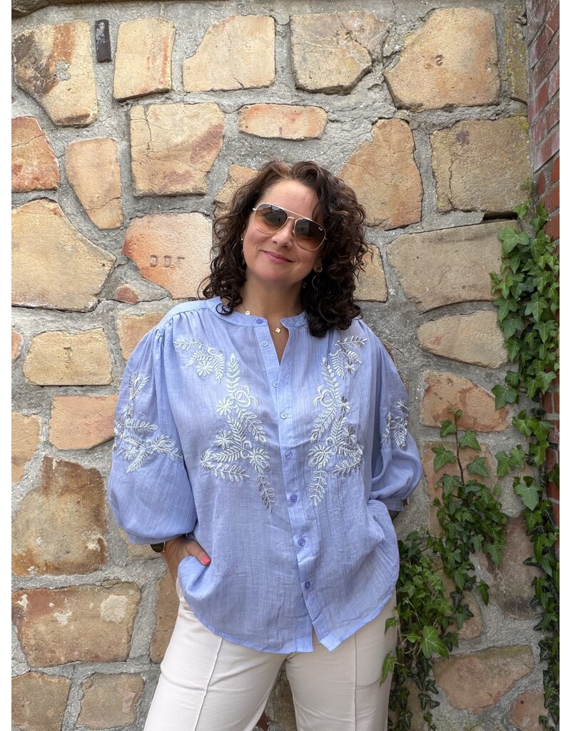 DANA FLOREA Blouse Isa Lichtblauw