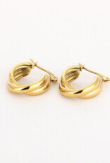 DANA FLOREA Twisted hoops