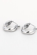 DANA FLOREA Twisted hoops