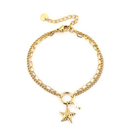DANA FLOREA Dubbele armband met sterretje