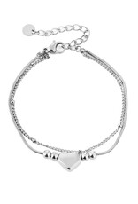DANA FLOREA Dubbele armband met hartje