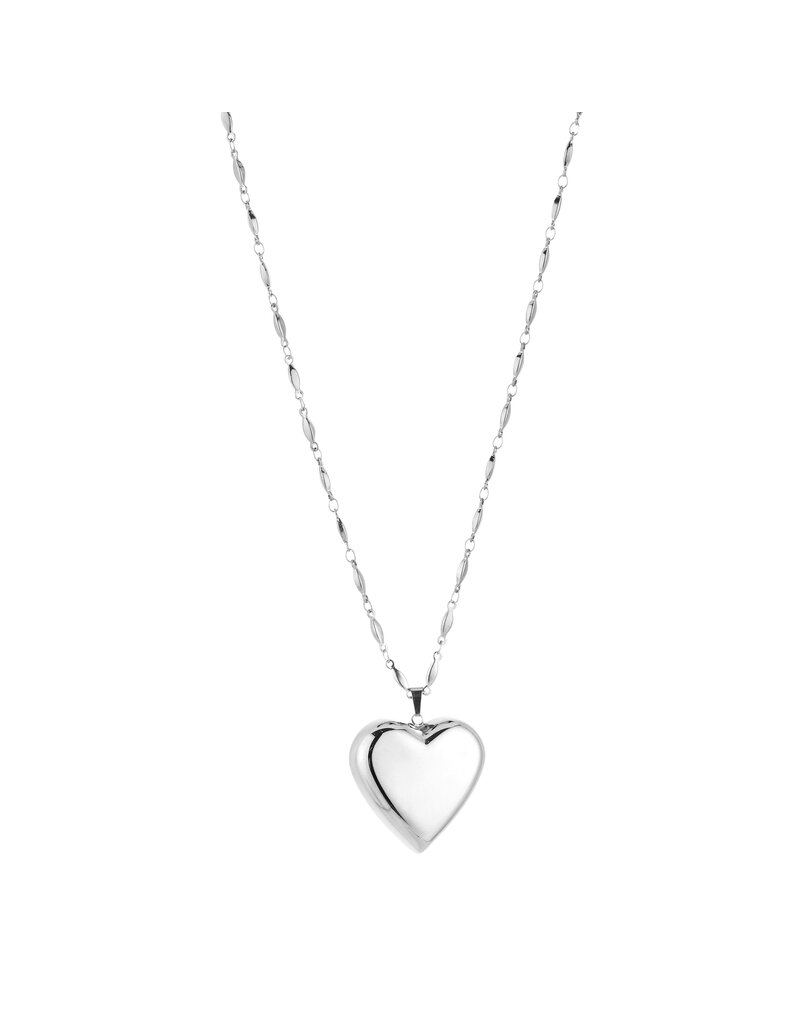 DANA FLOREA Lange ketting 80 cm met groot hart