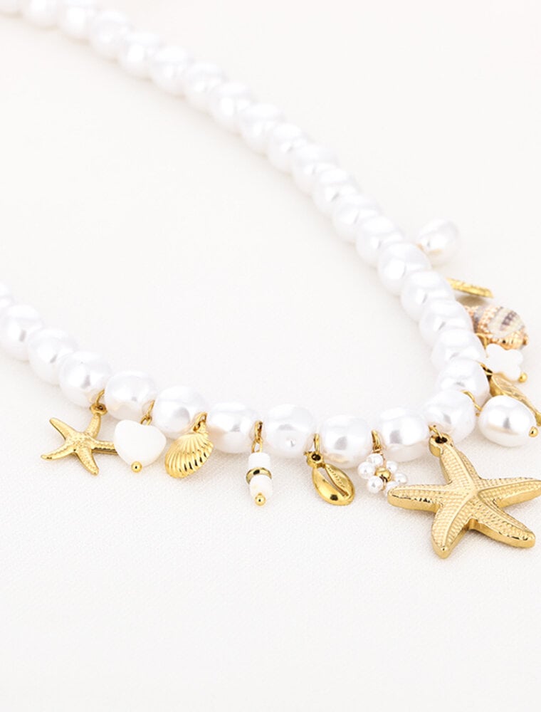 DANA FLOREA Parel ketting strand