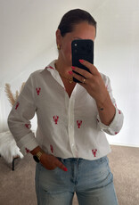 DANA FLOREA Blouse Lobster Wit