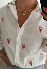 DANA FLOREA Blouse Lobster Wit