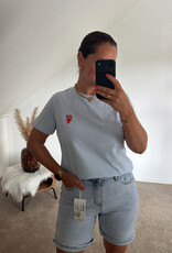 DANA FLOREA T-shirt Lobster Lichtblauw