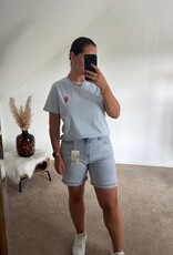 DANA FLOREA T-shirt Lobster Lichtblauw