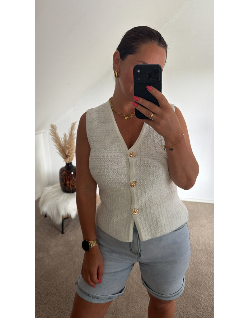 DANA FLOREA Top Nina Crème