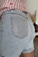 DANA FLOREA Denim Short Lichtblauw