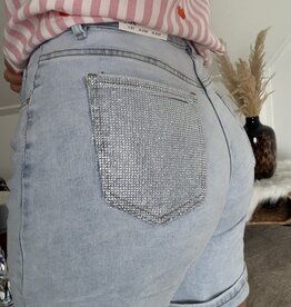 DANA FLOREA Denim Short Lichtblauw