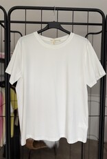 DANA FLOREA Basic T-shirt Wit