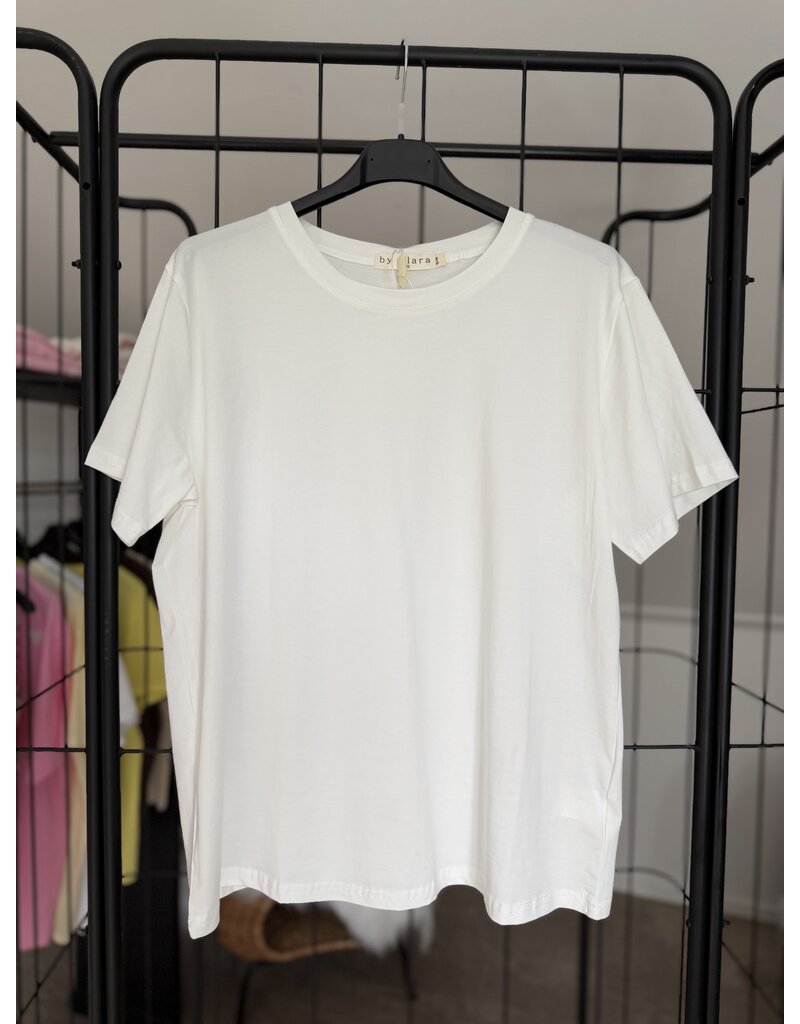 DANA FLOREA Basic T-shirt Wit