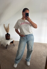 DANA FLOREA T-shirt Saint-Tropez Beige/Roze