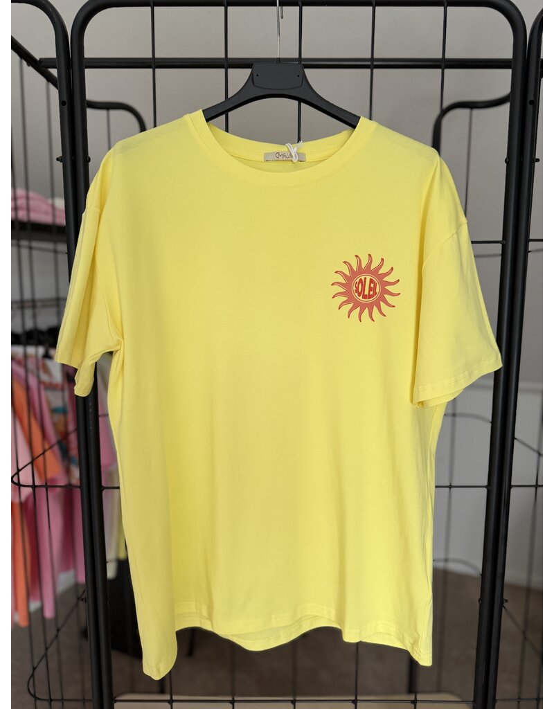 DANA FLOREA T-shirt Soleil Geel